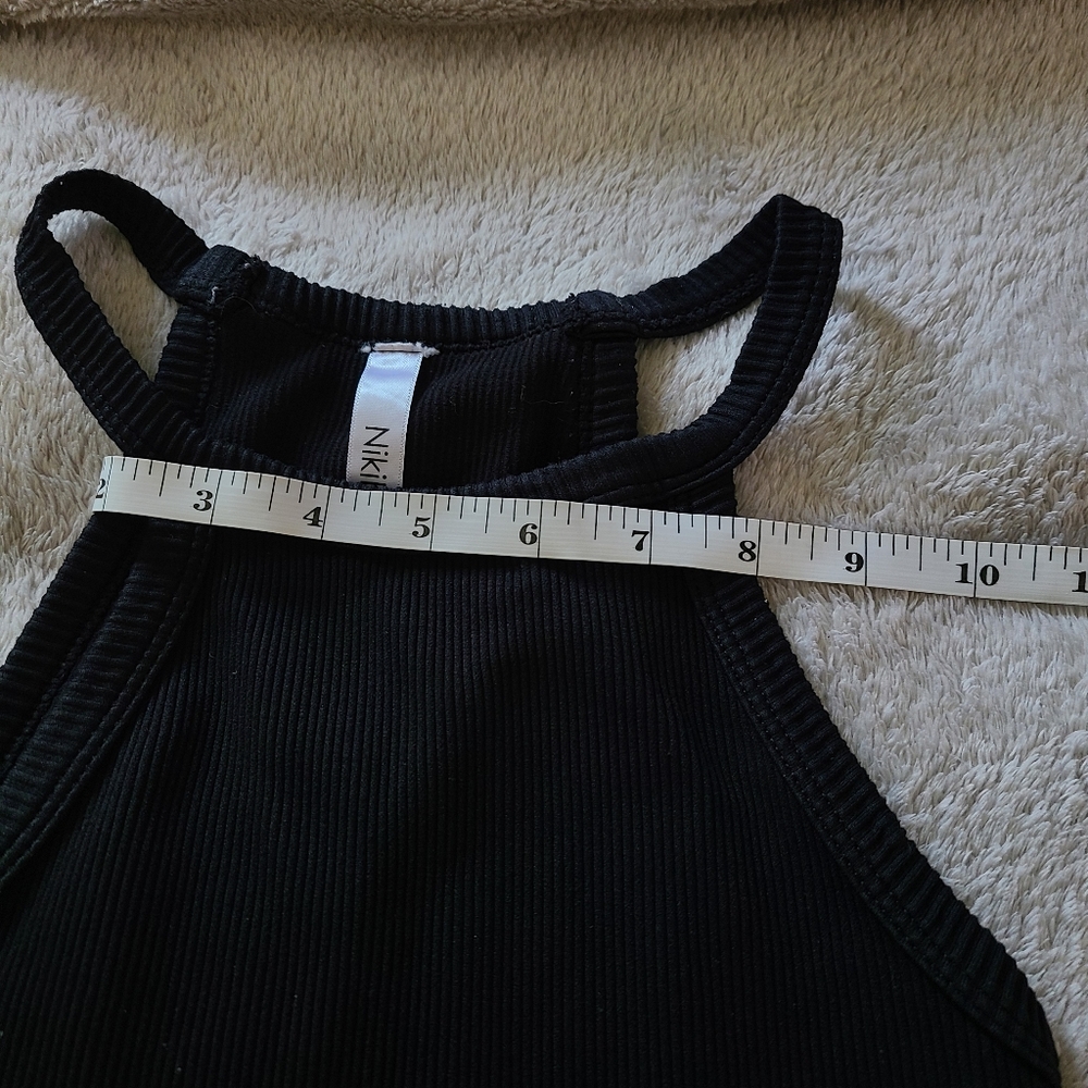Nikibiki Women Stretchy Black Ribbed Halter Top - Picture 12 of 12